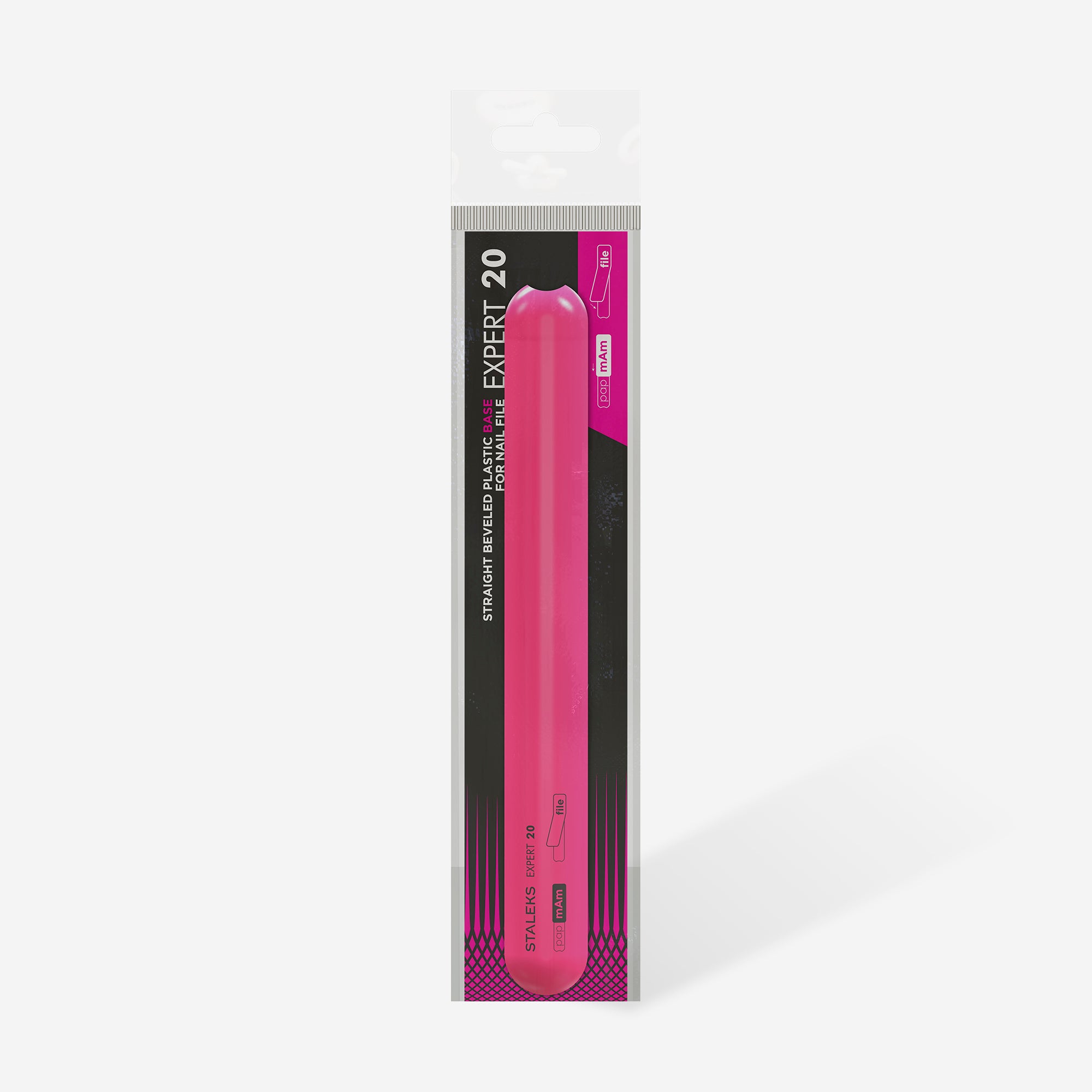 STALEKS EXPERT 20 Straight beveled plastic base for nail file (162 mm) - Image 4