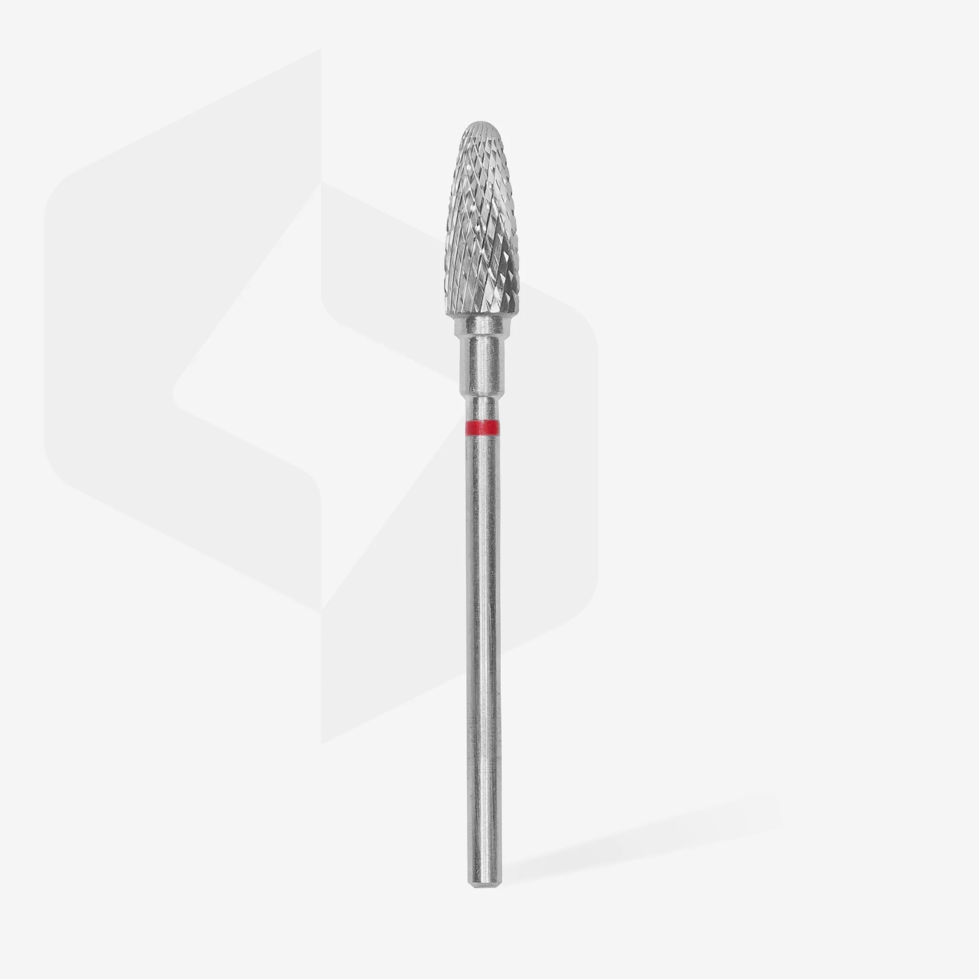STALEKS EXPERT Carbide nail drill bit corn red, head diameter 5 mm, working part 13 mm - Image 2