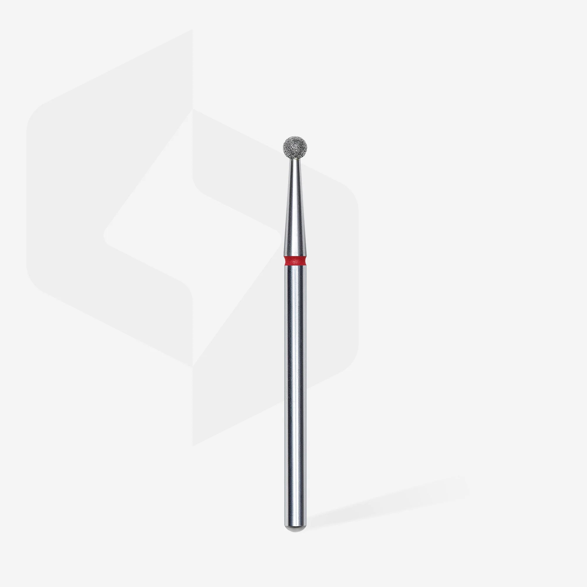 STALEKS EXPERT Diamond nail drill bit ball red, head diameter 2,5 mm - Image 2