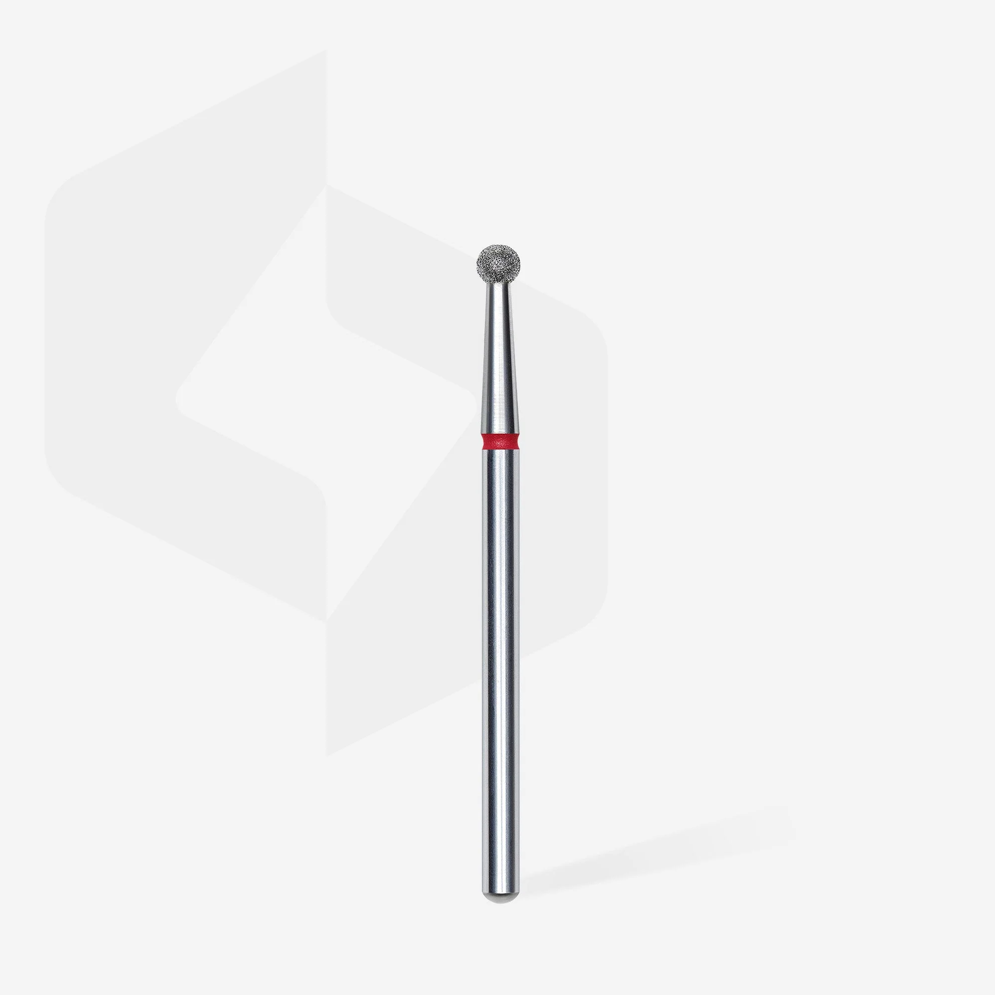 STALEKS EXPERT Diamond nail drill bit ball red, head diameter 2,7 mm - Image 2