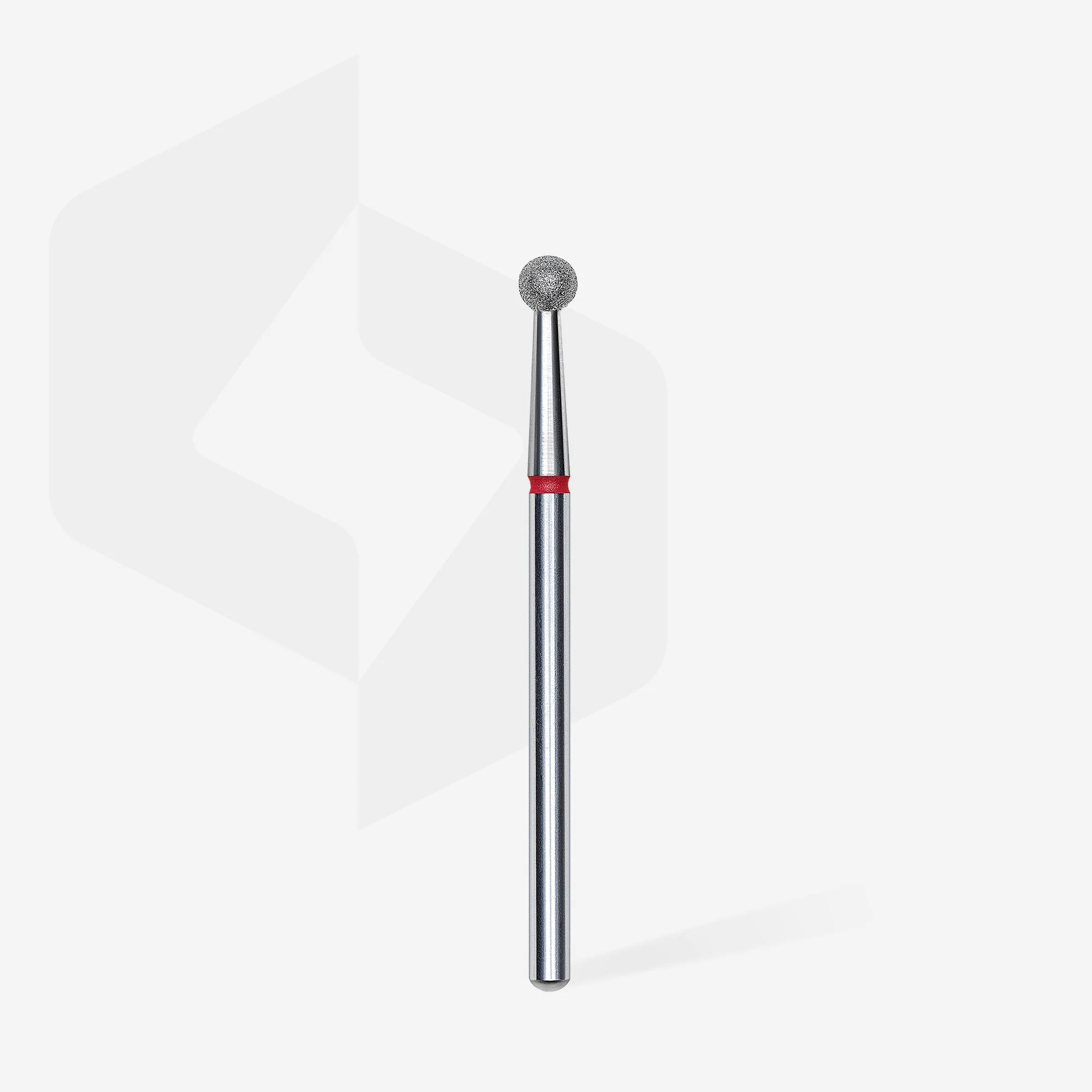 STALEKS EXPERT Diamond nail drill bit ball red, head diameter 3,5 mm - Image 2