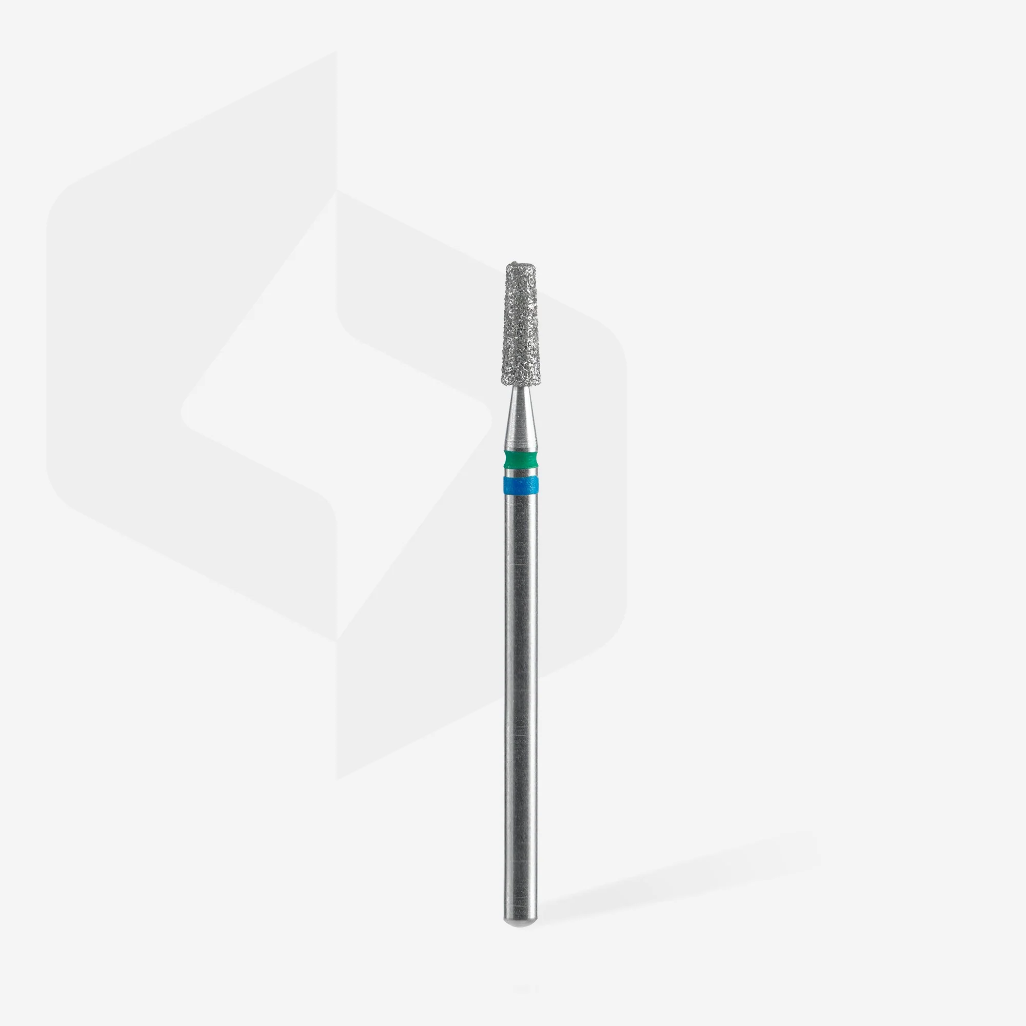 STALEKS EXPERT Diamond nail drill bit DUO cone blue-green, head diameter 2,5 mm, working part 8 mm - Image 2