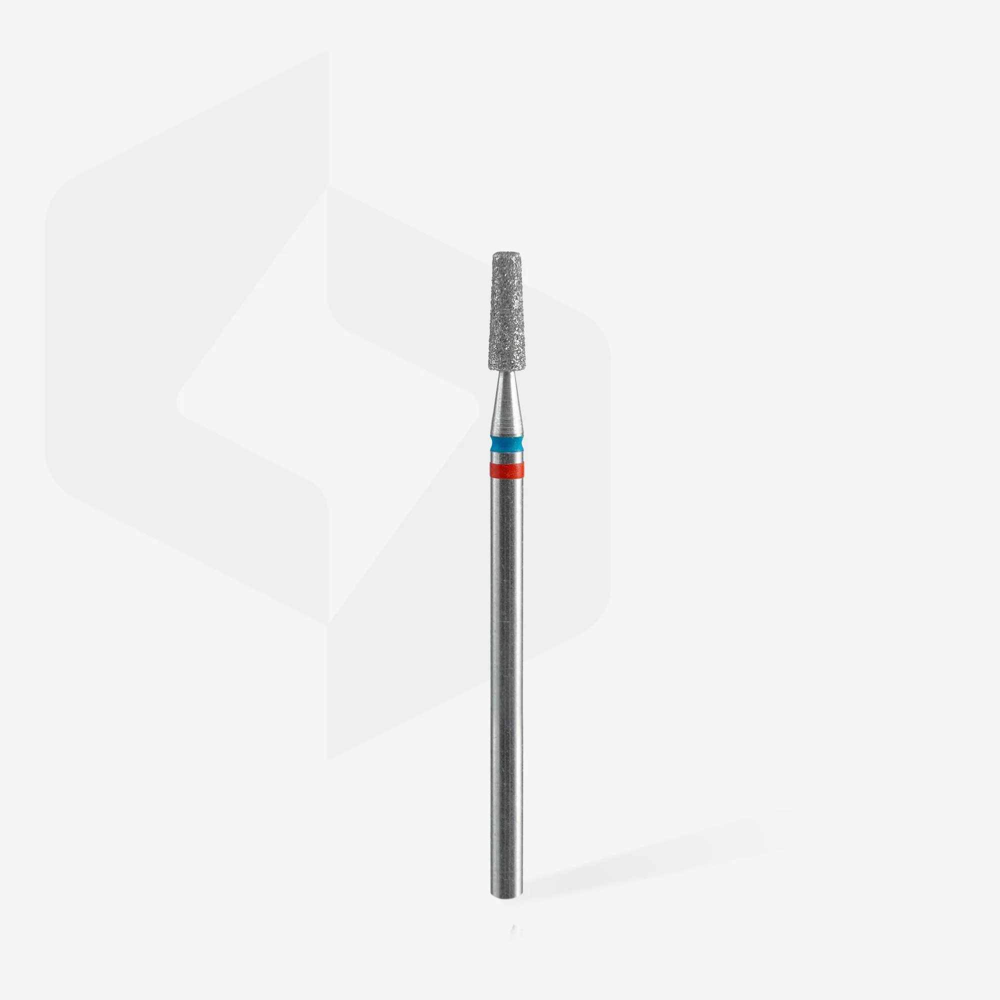 STALEKS EXPERT Diamond nail drill bit DUO cone red-blue, head diameter 2,5 mm, working part 8 mm - Image 2