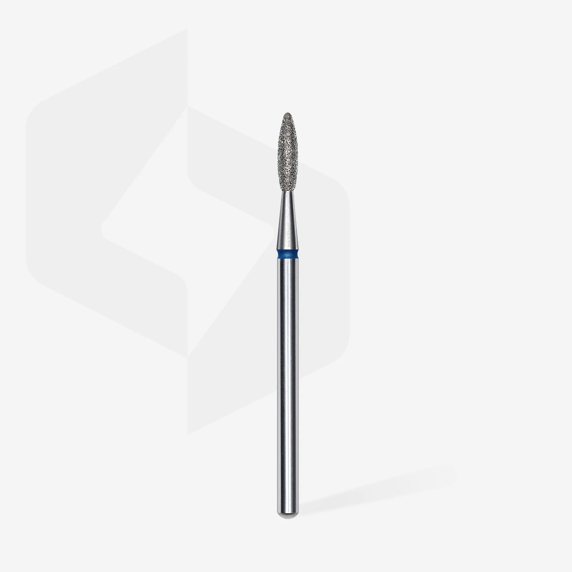 STALEKS EXPERT Diamond nail drill bit flame blue, head diameter 2,1 mm, working part 8 mm - Image 2