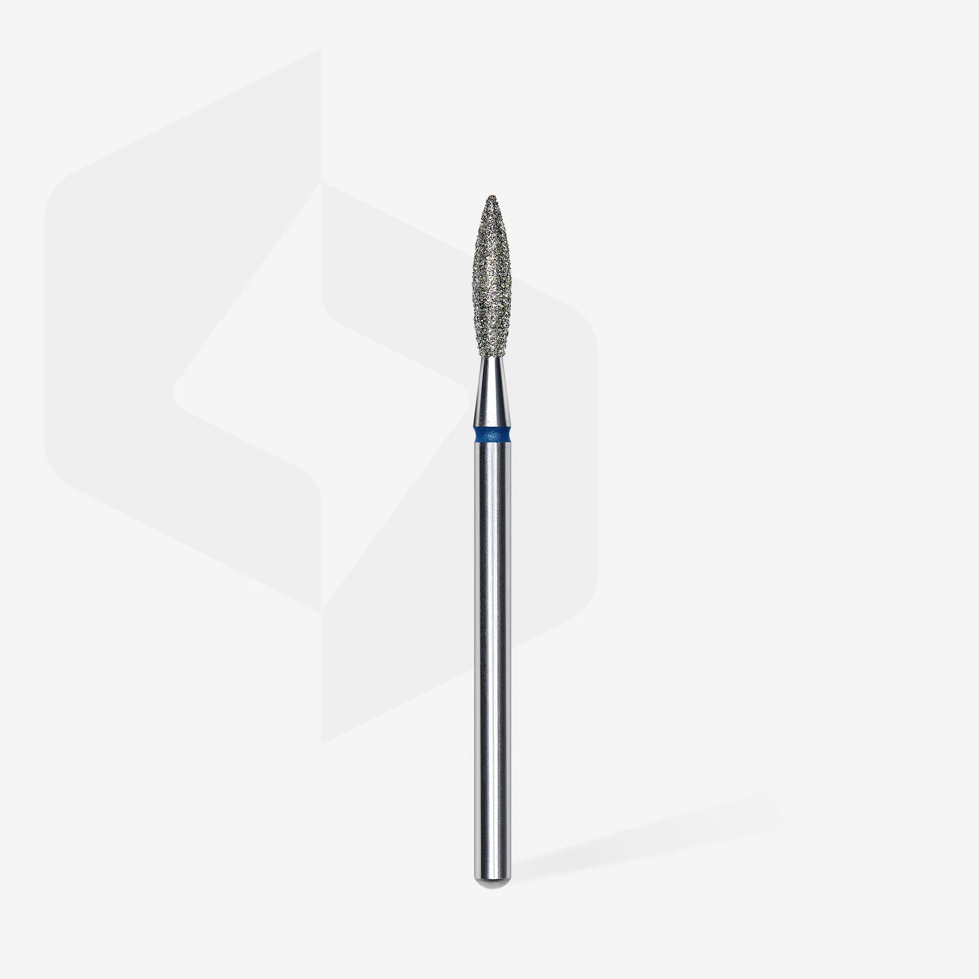 STALEKS EXPERT Diamond nail drill bit flame blue, head diameter 2,3 mm, working part 10 mm - Image 2