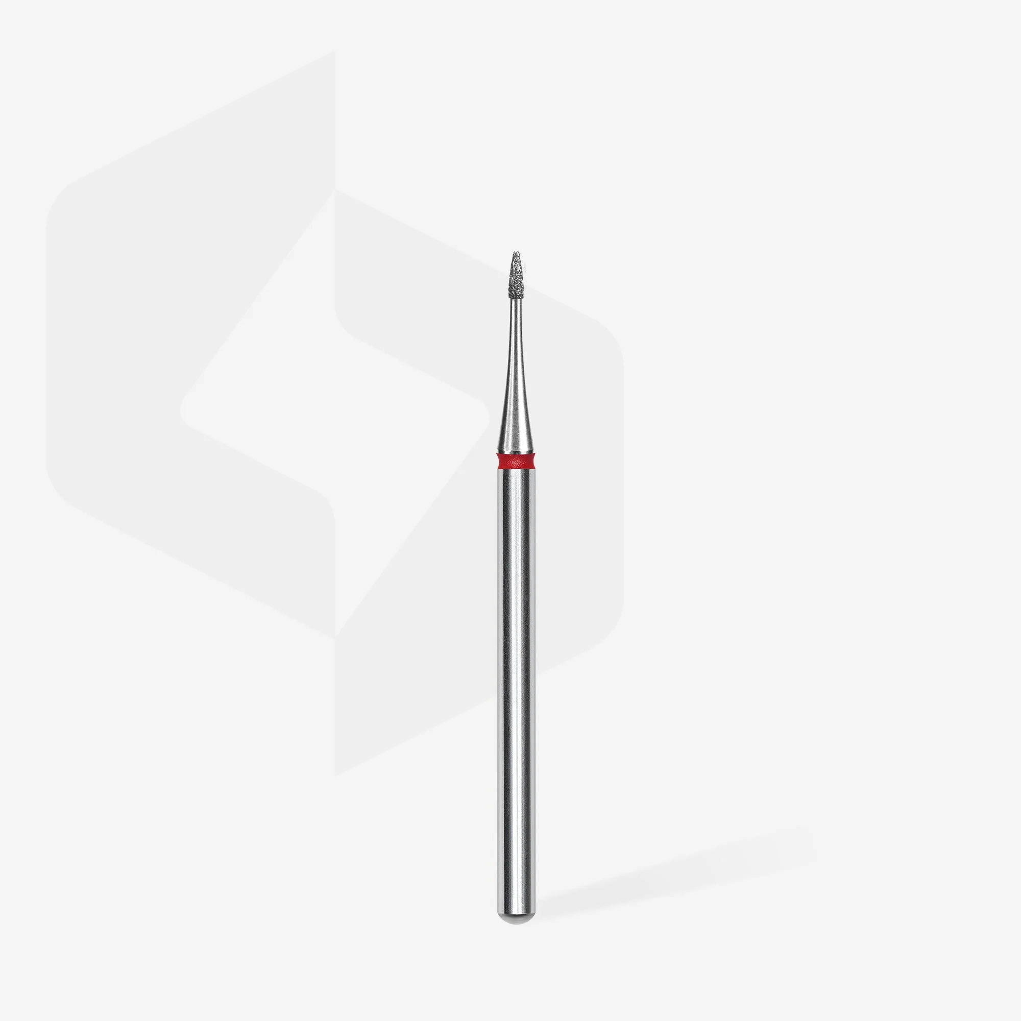 STALEKS EXPERT Diamond nail drill bit flame mini red, head diameter 1 mm, working part 3 mm - Image 2