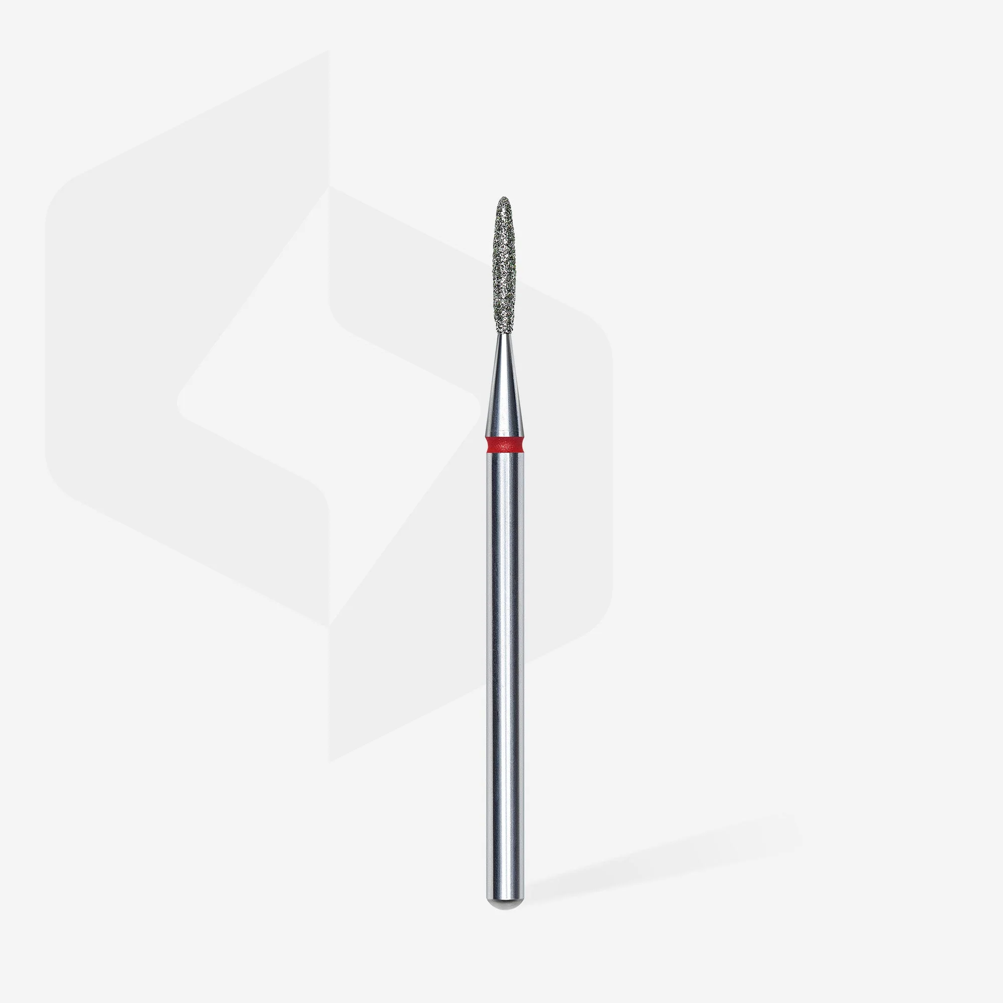 STALEKS EXPERT Diamond nail drill bit flame red, head diameter 1,4 mm, working part 8 mm - Image 2