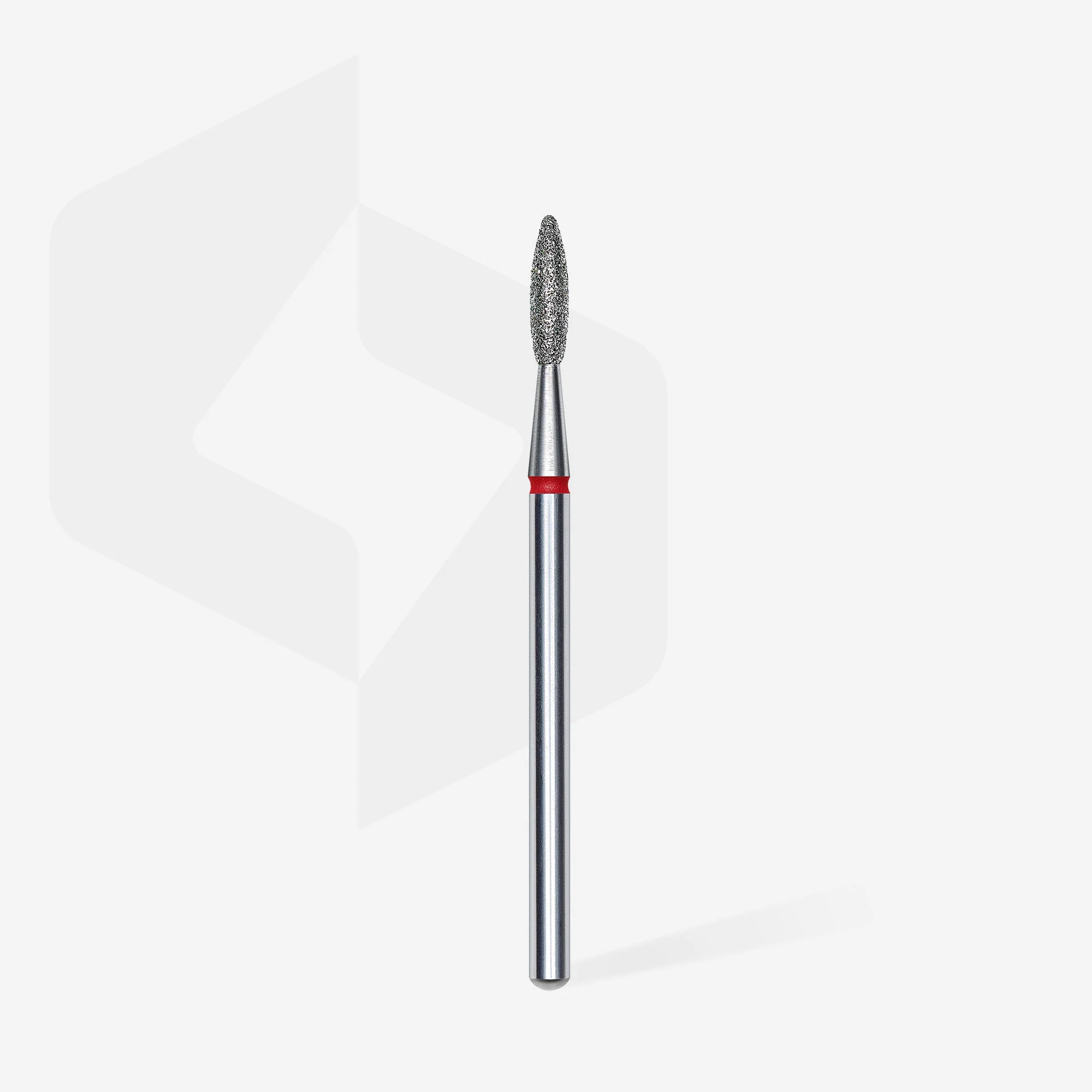 STALEKS EXPERT Diamond nail drill bit flame red, head diameter 2,1 mm, working part 8 mm - Image 2