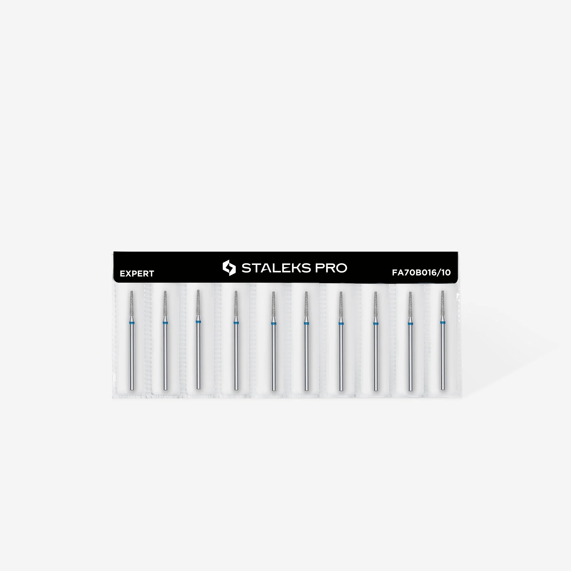STALEKS EXPERT Diamond nail drill bit frustum blue, head diameter 1,6 mm, working part 10 mm - Image 3