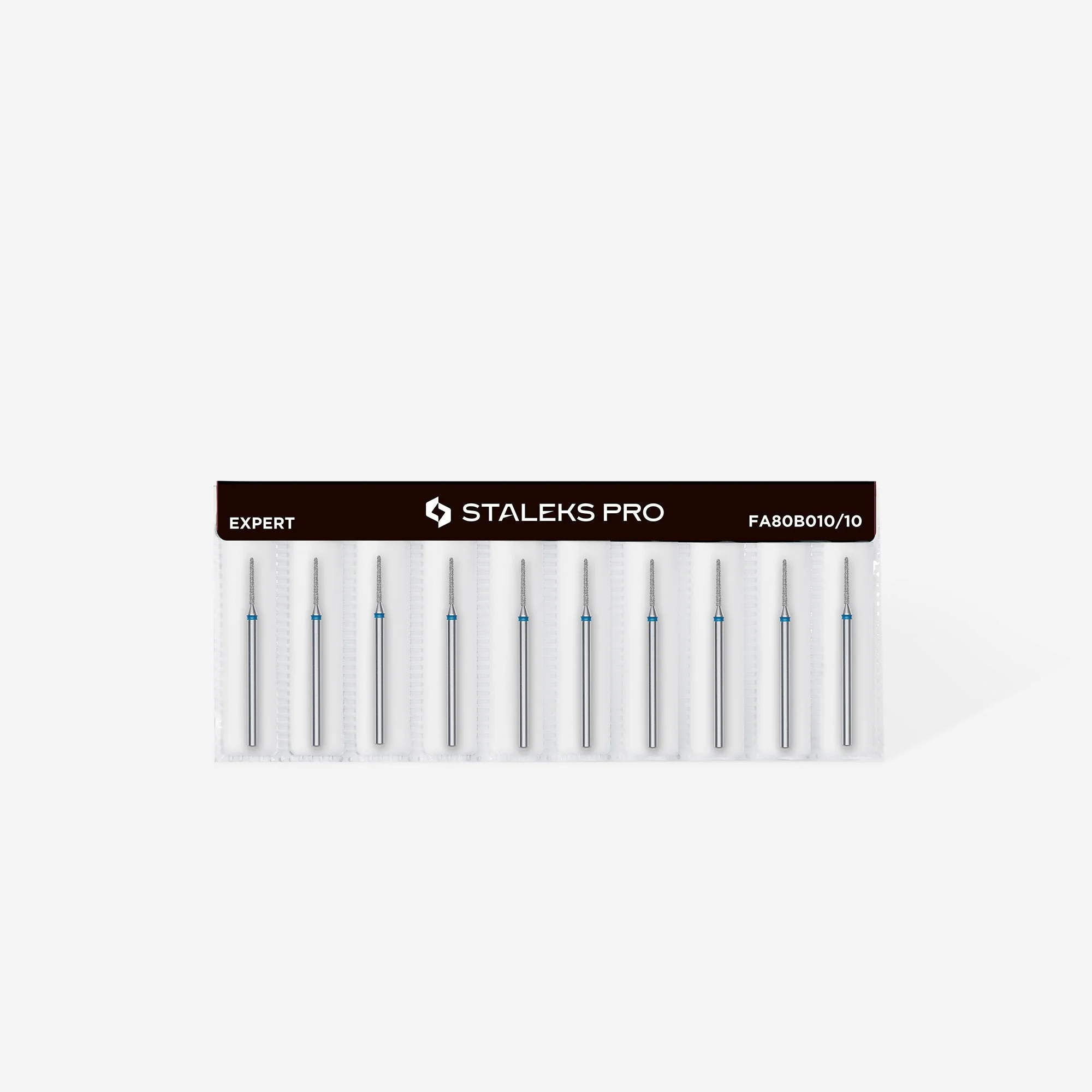 STALEKS EXPERT Diamond nail drill bit needle blue, head diameter 1 mm, working part 10 mm - Image 3