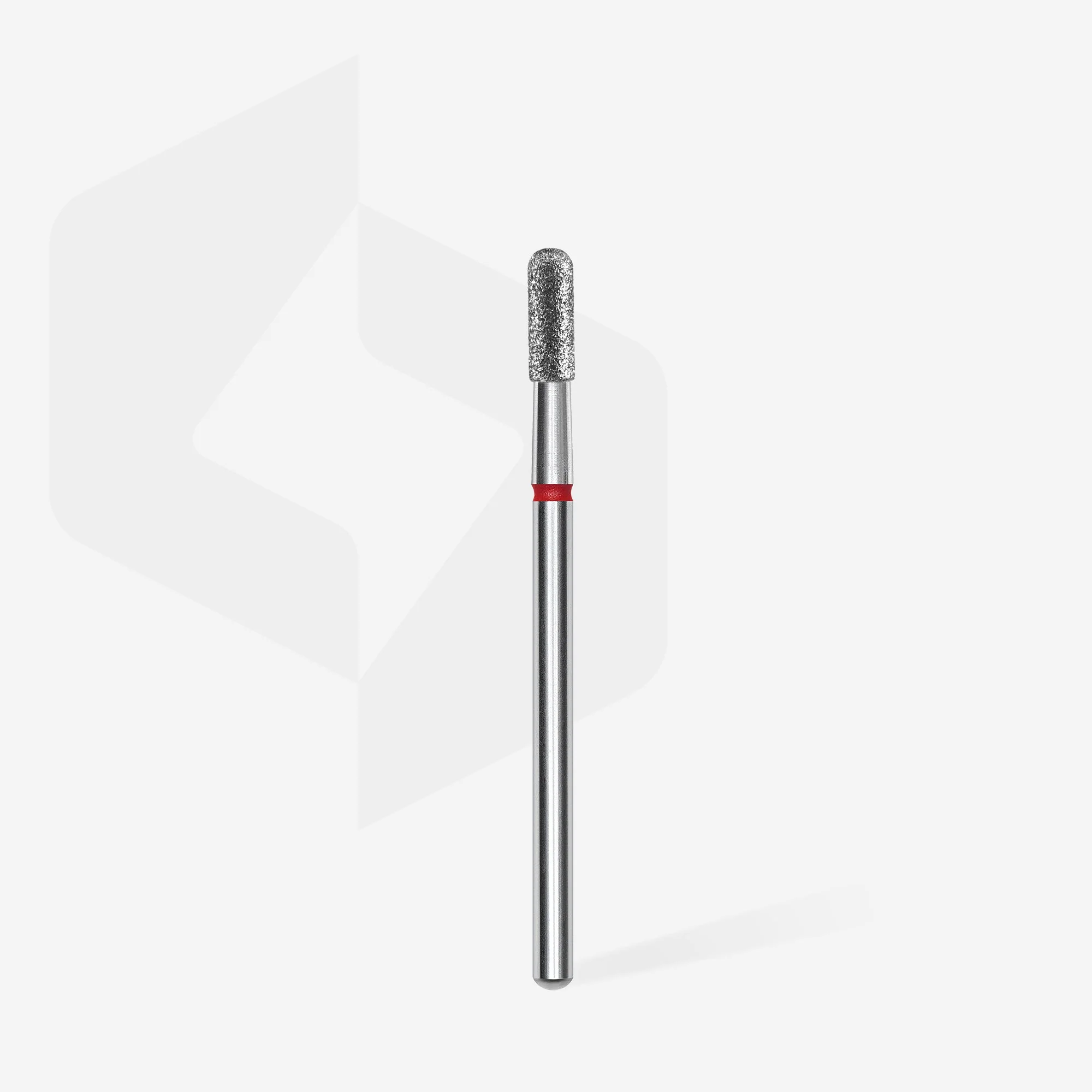 STALEKS EXPERT Diamond nail drill bit rounded cylinder red, head diameter 2,3 mm, working part 6,5 mm - Image 2