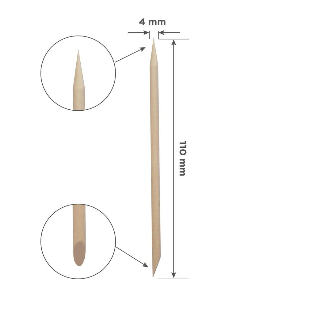 STALEKS EXPERT Orange stick wooden, 110 mm (100 pcs) - Image 4