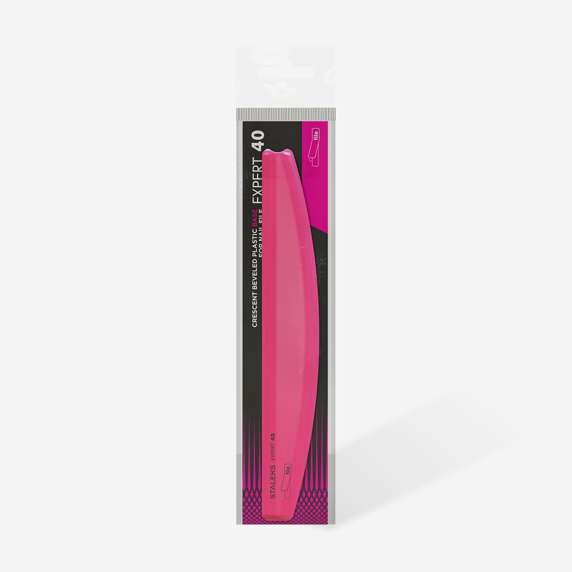 STALEKS EXPERT 40 Crescent beveled plastic base for nail file - Image 4