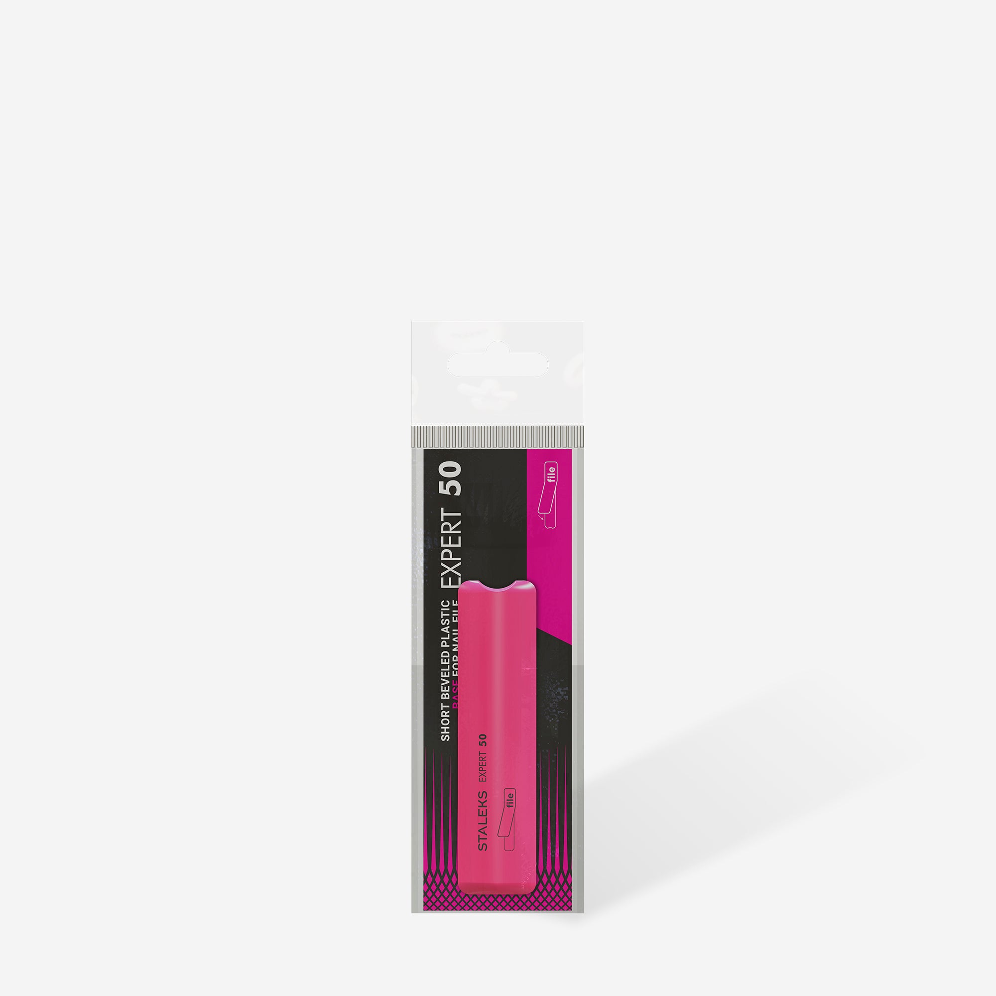 STALEKS EXPERT 50 Short beveled plastic base for nail file (76 mm) - Image 4