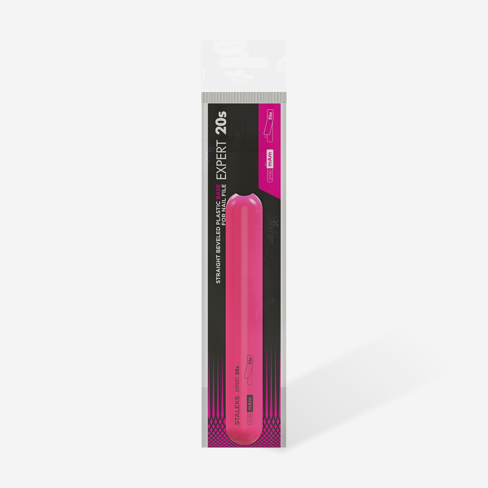 STALEKS EXPERT 20s Straight beveled plastic base for nail file (130 mm) - Image 4