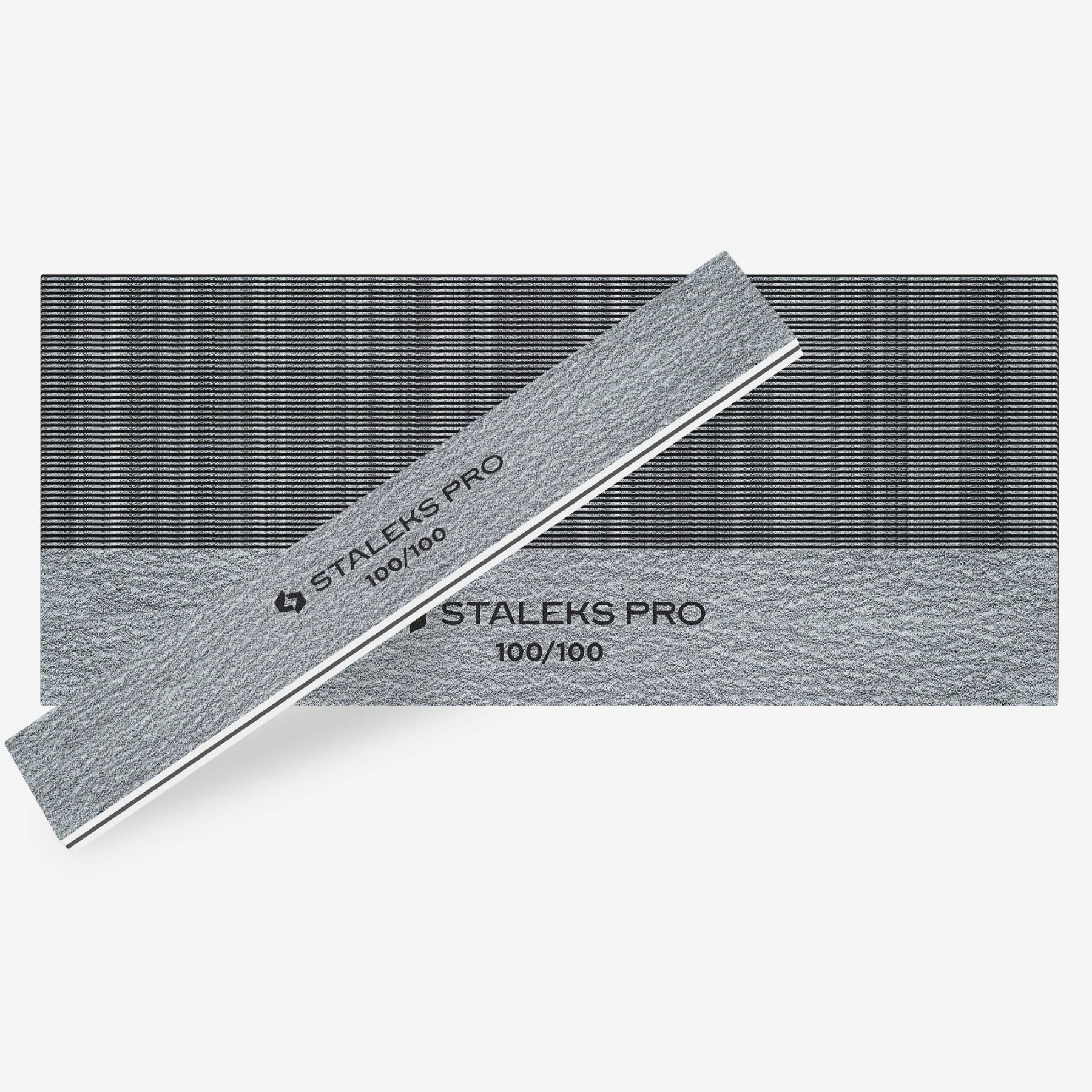 STALEKS Straight wide mineral nail file 100/100 grit (50 pcs) - Image 3